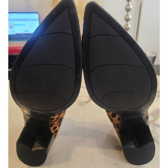 Nine West Honors Cheetah Print Point Toe Bootie Womens Sz 11 - Picture 5 of 9